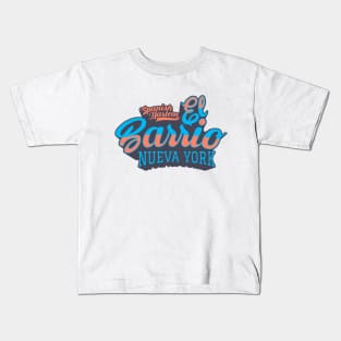 New York El Barrio  - El Barrio Spanish Harlem  - El Barrio  NYC Spanish Harlem Manhattan logo Kids T-Shirt